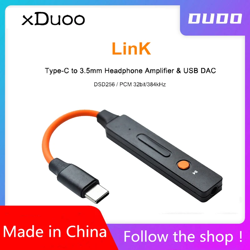 Xduoo Link Hi Res Audio ESS9118EC Type C до 3 5 мм усилитель для наушников AMP USB DAC поддержка DSD256 PCM