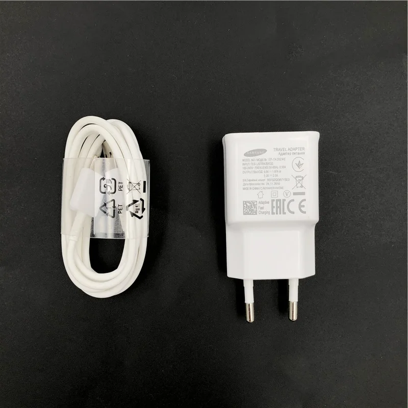 samsung 9V1. 67A ЕС быстрое зарядное устройство Адаптивное дорожное настенное зарядное устройство type C кабель для Galaxy S10 S8 S9 Plus Note 10 9 8 Pro A70