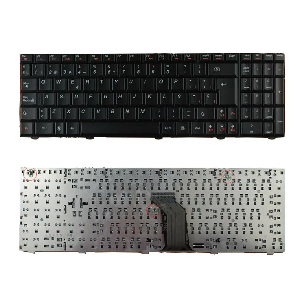 Клавиатура для ноутбука lenovo G570 G770 Z565 G575 G780 испанский с рамкой SP