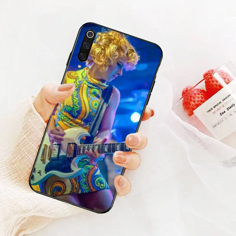 PENGHUWAN Taylor Momsen Xinh Xắn Đen TPU Cao Su Mềm Điện Thoại Bao Da Dành Cho Redmi Note 8 8A 7 6 6A 5 5A 4 4X 4A Đi Pro Plus Thủ xiaomi leather case color