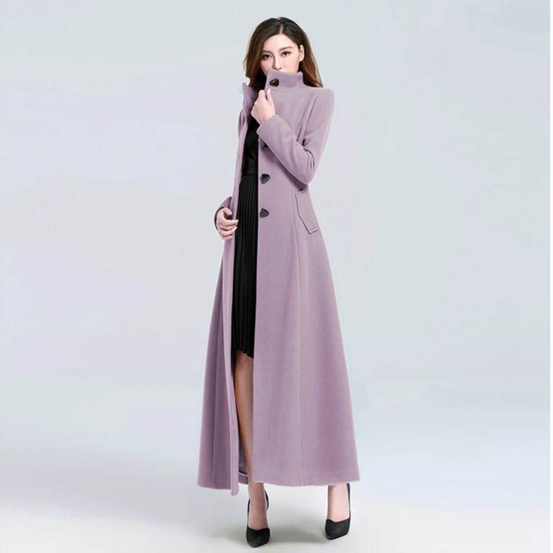 Plus size 2xl 3xl 2019 Vrouwen Plus Size Herfst Winter Cassic Wollen Maxi Lange Jas Vrouwelijke Gewaad Bovenkleding Plus size 2xl 3xl 2019 Vrouwen Plus Size Herfst Winter Cassic Wollen Maxi Lange Jas Vrouwelijke Gewaad Bovenkleding