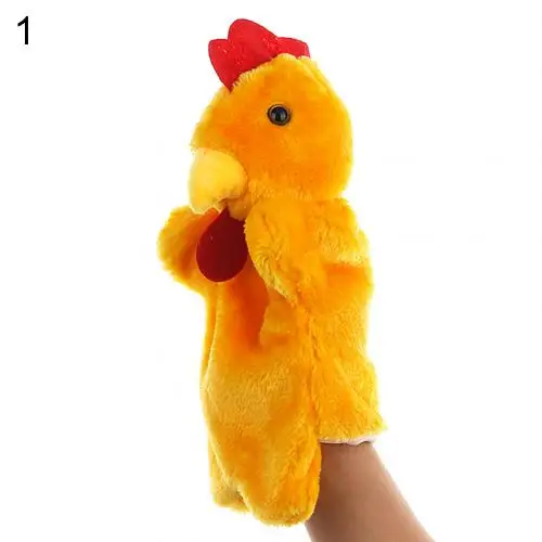 Rooster Петух, курица, животное, плюшевая кукла, ручная перчатка, кукла, интеллектуальная детская игрушка, подарок для обучения, детские игрушки, раннее образование, новинка - Цвет: Rooster