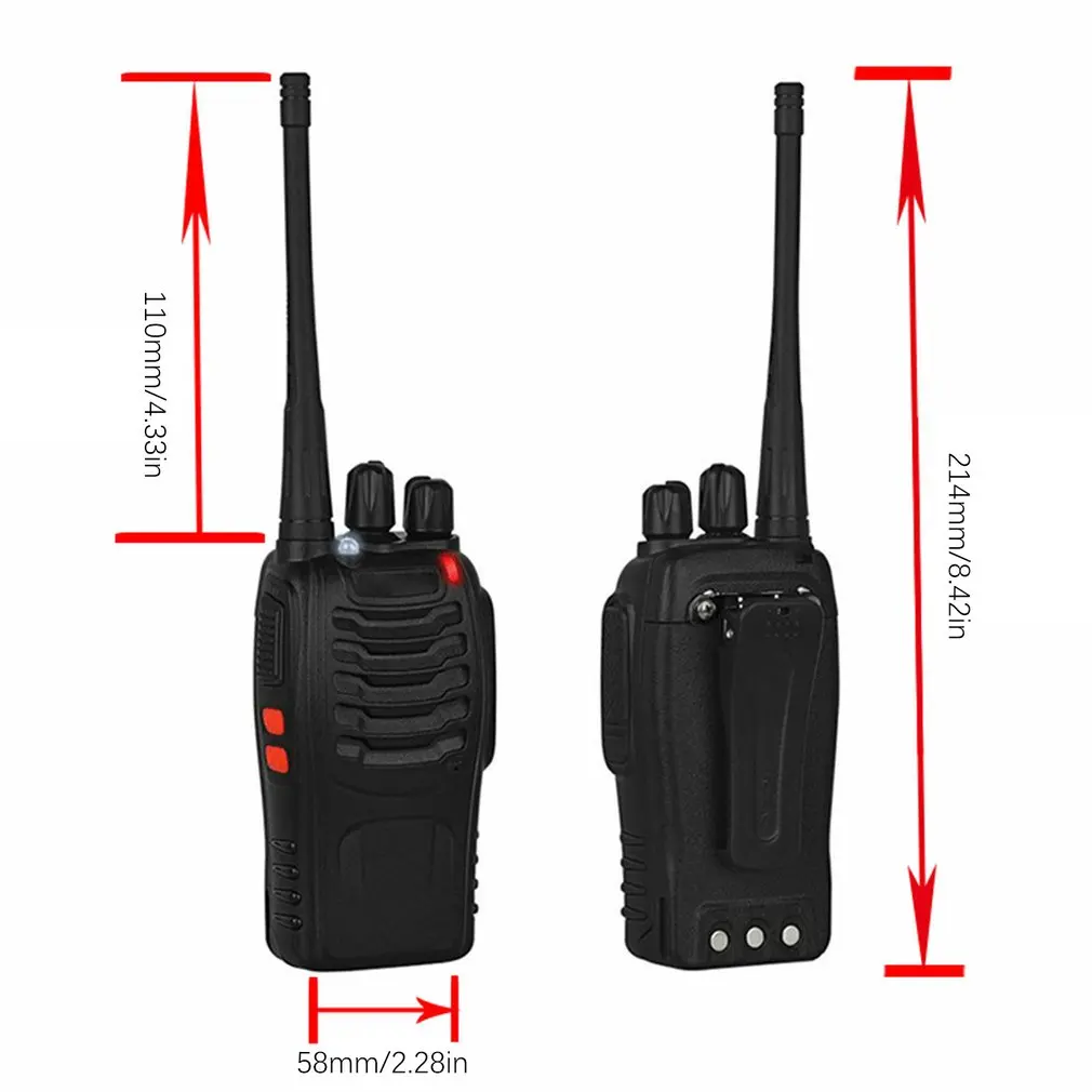 Usb зарядка Baofeng BF-888S UHF 400-470 MHz 2-Way радио twee 16CH Walkie Talkie с микрофоном fm-приемопередатчик