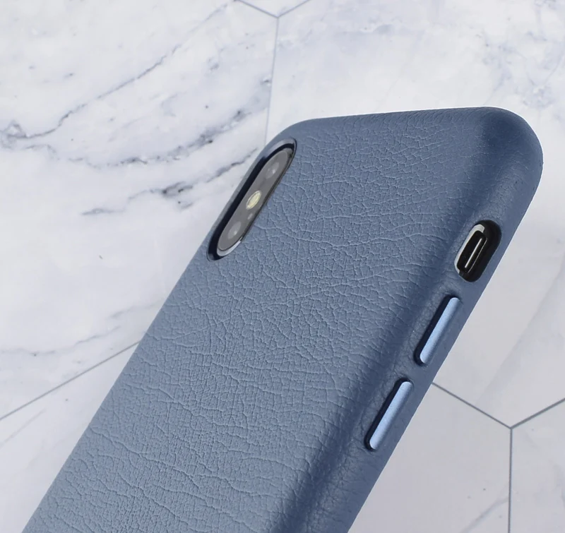 Роскошный чехол из натуральной кожи на заднюю панель для iPhone 11 Pro Max XS Max X, бизнес-чехол с полным краем, защитный чехол для телефона, популярный серый цвет