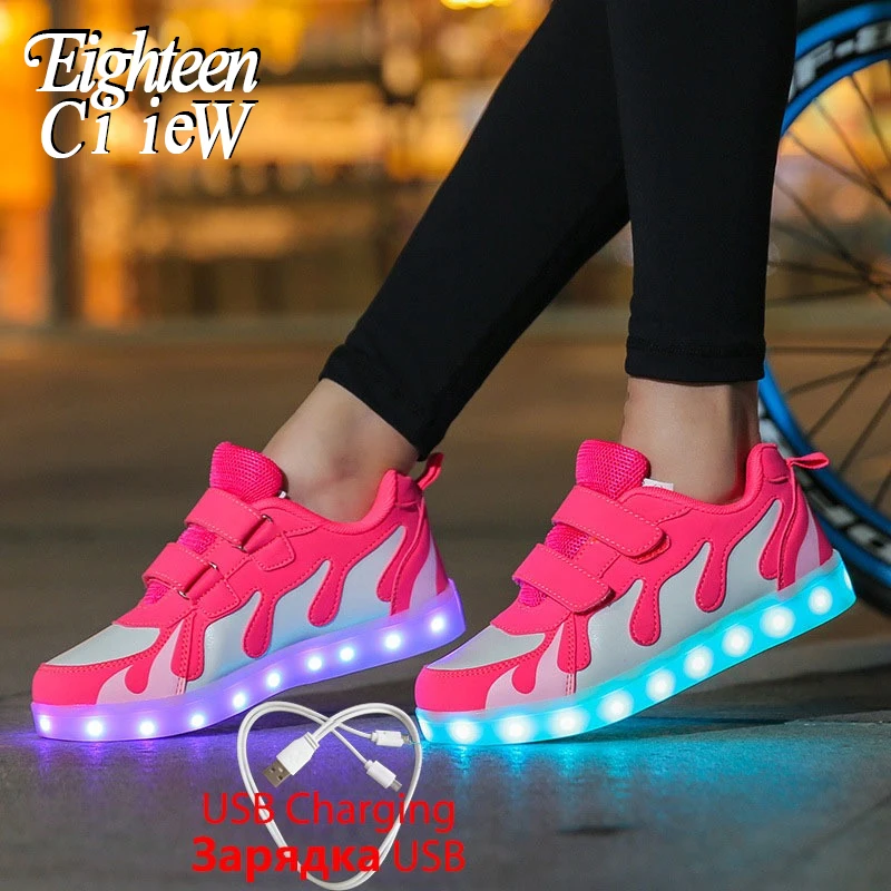 Luminous Sneakers Tenis Shoes Glowing Sneakers For Boys And Girls Light Up Shoes For Kids Led Luminous Shoes Tenis Infantil Children Casual Shoes - AliExpress