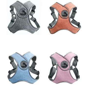 

Reflective Dog Harness Choke Free Dogs X Step-in Vest Harness Dog Leash for Medium Large Dogs Outdoor Walking Training