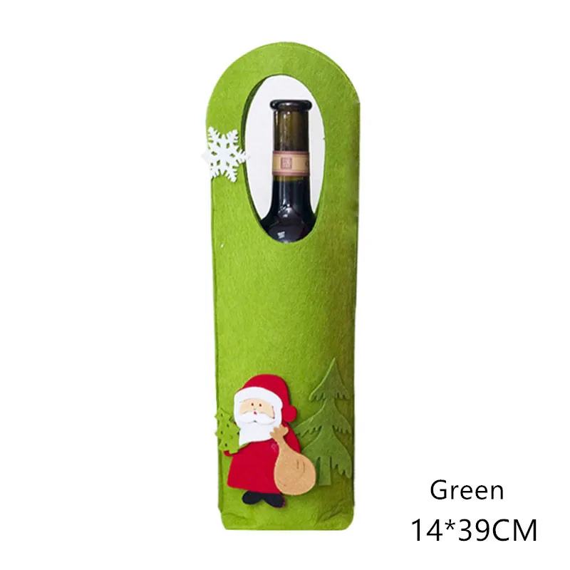 Green Новогодний Рождественский чулок новогодний мешок Подарочный мешок конфет Noel рождественские украшения для дома Natal Navidad носок Декор рождественской елки - Цвет: Green