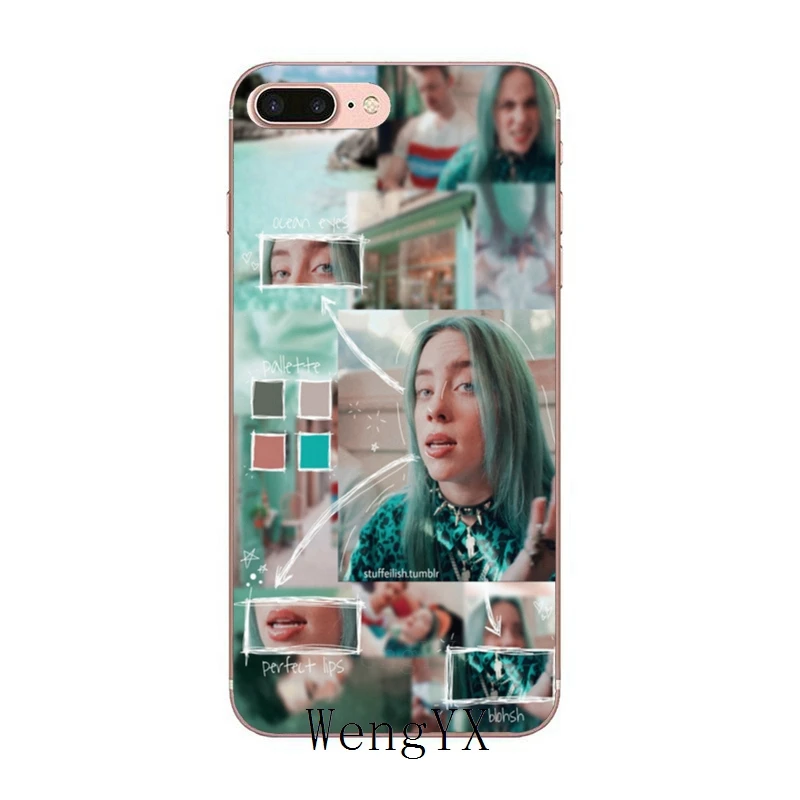 Billie eilish Радуга blohsh океана глаз для LG G5 G6 G7 Q6 Q7 Q8 Q9 V20 V30 X Мощность 2 3 K4 K8 K10 OnePlus; размер для детей 3-5 лет 6 Т-образной крышкой чехол