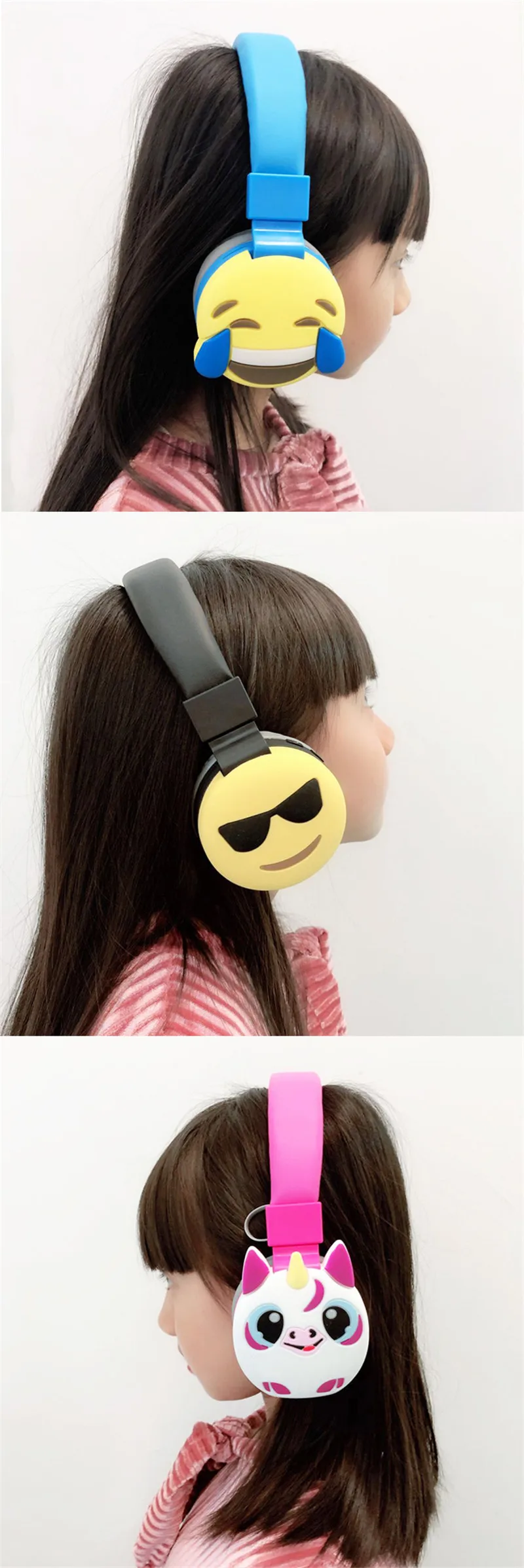Крутая мультяшная bluetooth-гарнитура 3D Черный кот беспроводные наушники Поддержка FM Функция девушка музыка стерео наушники для iPhone подарок
