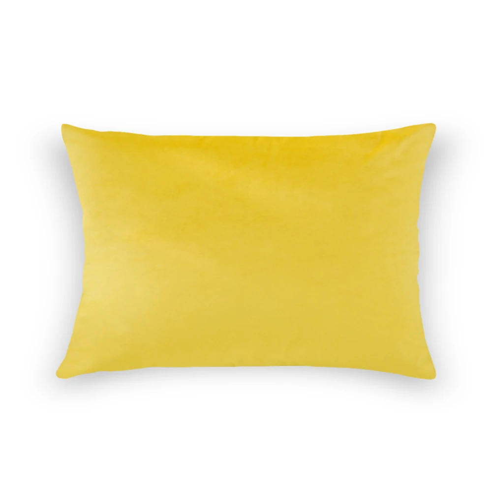 yellow 1 шт., однотонный чехол для подушки, роскошные удобные бархатные наволочки для подушек, Клубная Подушка, фирменный чехол на заказ, декоративные - Цвет: yellow