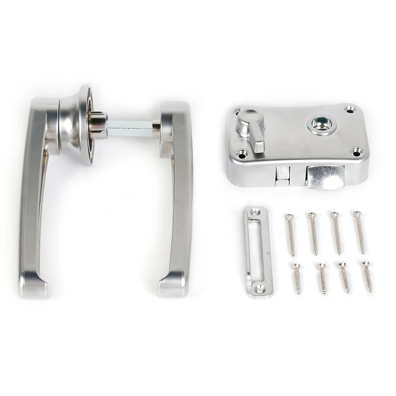 RV Toilet Door Lock Bathroom Door Lock RV Boat Handle Knob Locks G8TE