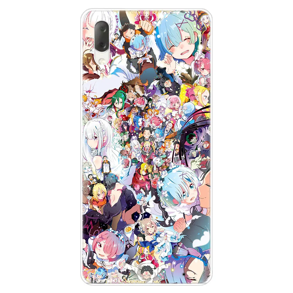 Аниме ReZERO в другой мир жесткий чехол для Sony Xperia L1 L2 L3 X XA XA1 XA2 XA3 ультра 10 плюс E5 XZ XZ1 XZ2 компактный XZ3 XZ5 20