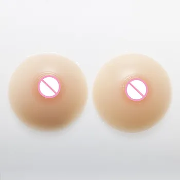 

Silicone Breast Form Round A Cup 500g CD TG Bra Insert Realistic Boobs Bra Seamless Backless Bra Push Up Full Cup