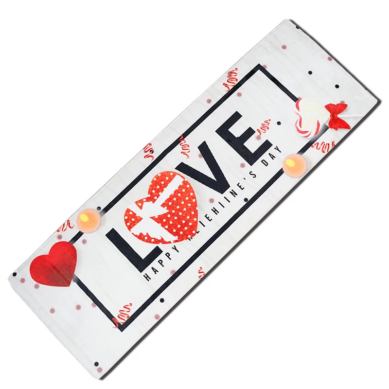 Zeegle Love печатные ковры для детей, ковер для гостиной, Нескользящие кухонные коврики, коврик для двери, Балконный стол, стул, коврик, прикроватный коврик