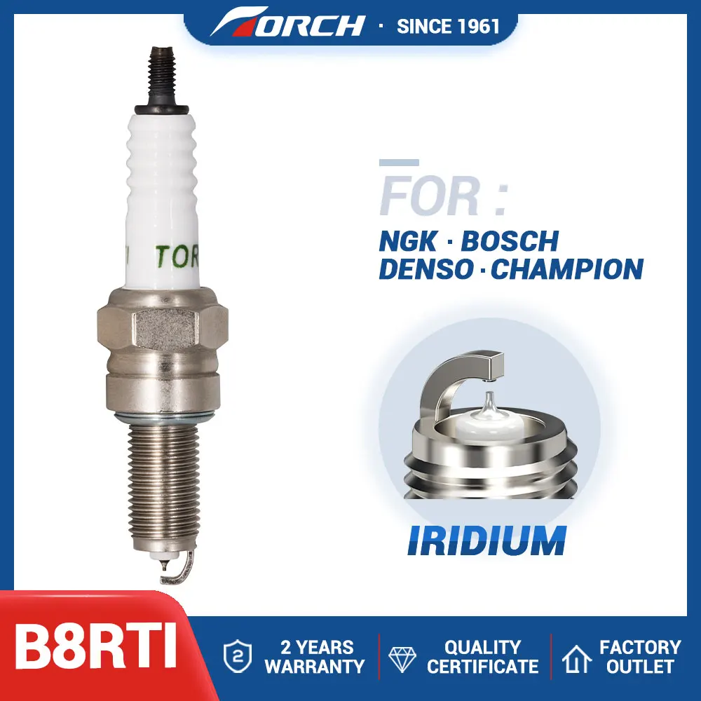 

High Quality Torch Spark Plugs B8RTI Replace for IMR8B9H IMR8C9H IMR8C-9HES