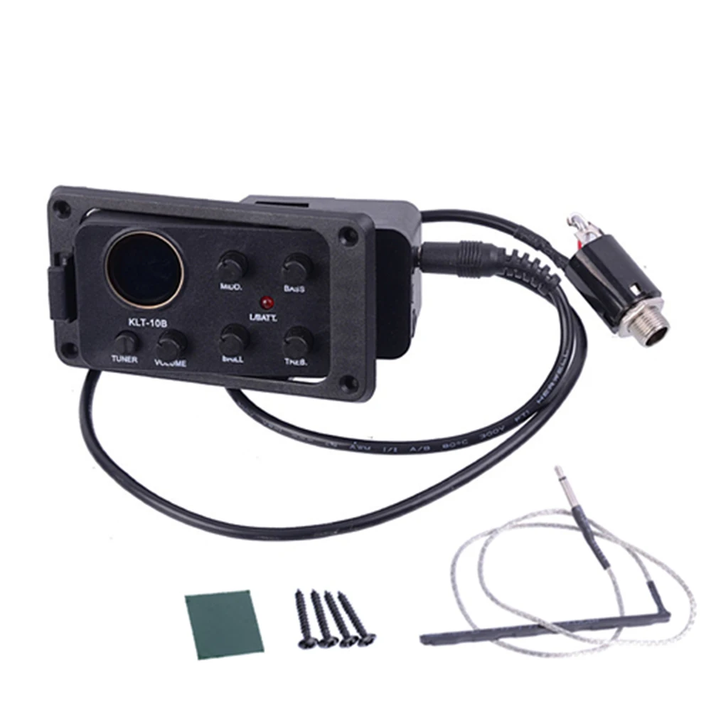 KLT 10B 4 Полосная Акустическая гитара Preamp EQ эквалайзер звукосниматель тюнер|Детали