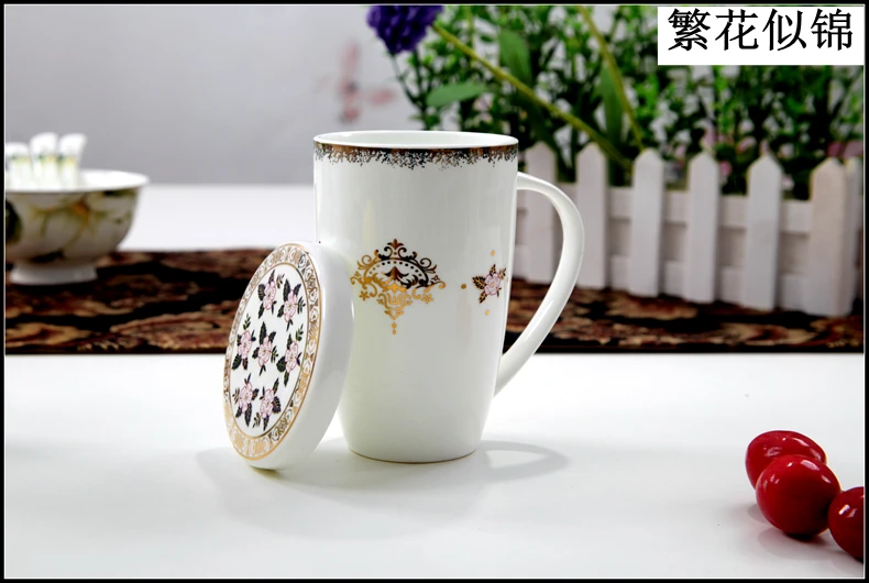 Кружка bone Китай(Континентальный) кружка, керамическая кружка для молока, для офиса чашка Творческий завтрак крышка чашки