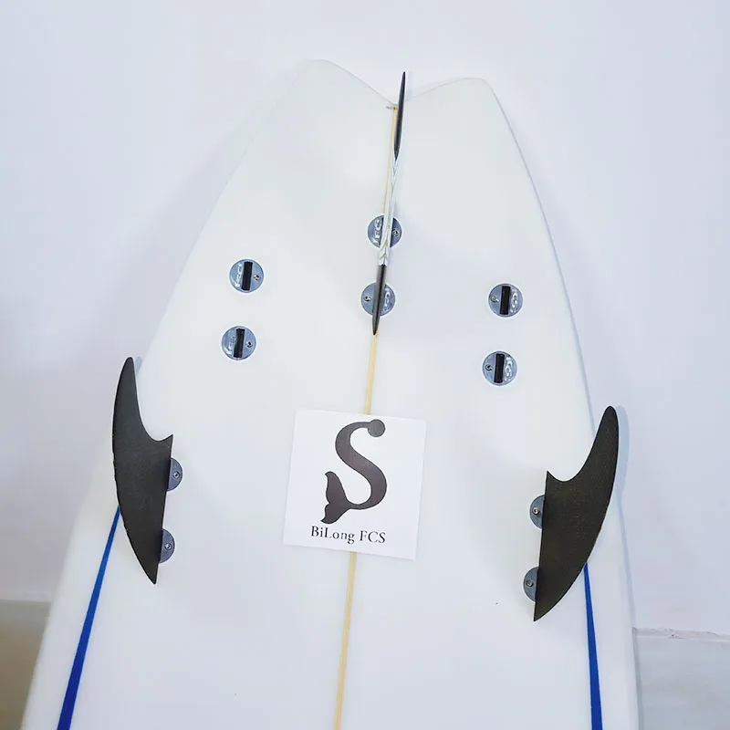 BiLong FCS производительность Ядро PC tri-set доски для серфинга плавники 3-fin G5 Размер carbonfiber surf fin M размер черный FCS плавники