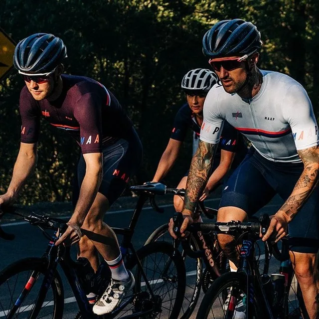 

MAAP BEWEGING TEAM JERSEY Mannen mtb wielertrui Racefiets Jersey Ademende sneldrogende Fiets Downhill DH Jersey cool mesh