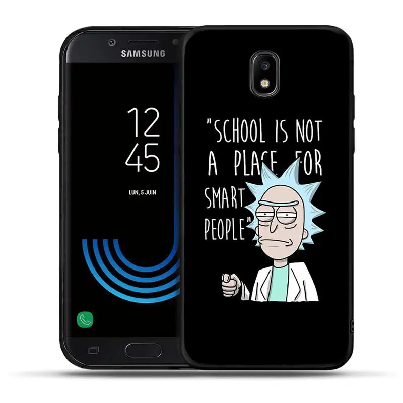 Забавный чехол Rick and Morty из аниме ТПУ для Samsung Galaxy J3 J5 J7 J2 Prime G530 j4 J6 Plus силиконовый чехол