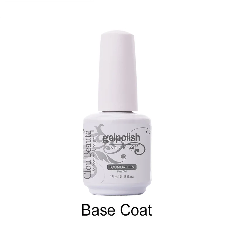 Base Coat Гель-лак серии Clou Beaute Caramel полуперманентный праймер 15 мл дизайн ногтей украшение замочить от Дизайн Маникюр гель лак - Цвет: Base Coat