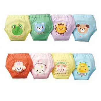 

4 Pcs 4 Layers Potty Training Pants for Toddler Girls Boys Baby Cute Waterproof Reusable Cloth Diaper