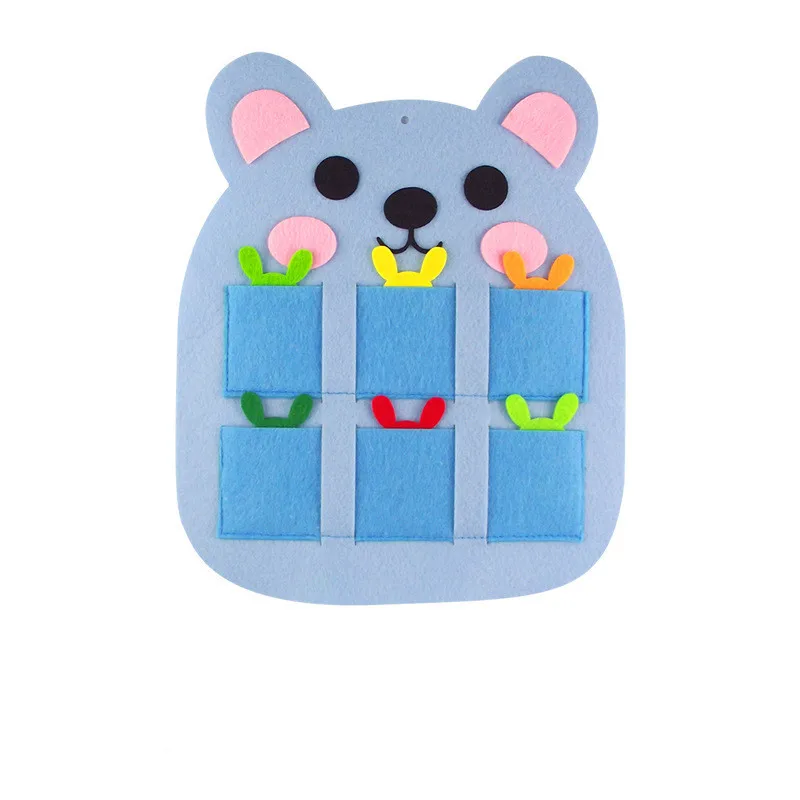  1Set Big Cartoon Animal Nonwoven Felt Cloth Fabric Teaching Toy For Children Early Learning Educati - 4000333468916