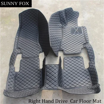

SUNNY FOX Right hand drive/RHD car car floor mats for Hyundai Verna Accent Solaris 6D all weather heavy dutycar-styling carpet r