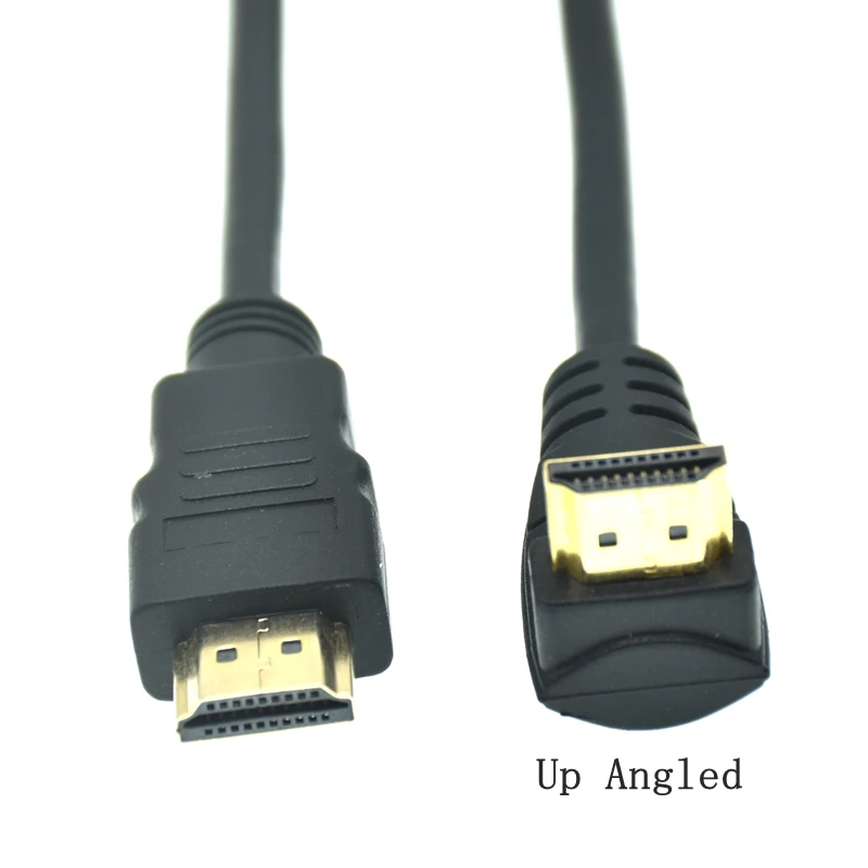 HD-A Male to Angled 90 Degree Male HD Extension Cable - 15cm to 1.5m, HDTV-compatible, 1.4v Description Image.This Product Can Be Found With The Tag Names Cheap Computer Cables Connectors, Computer Cables Connectors, Computer Office, High Quality Computer Office