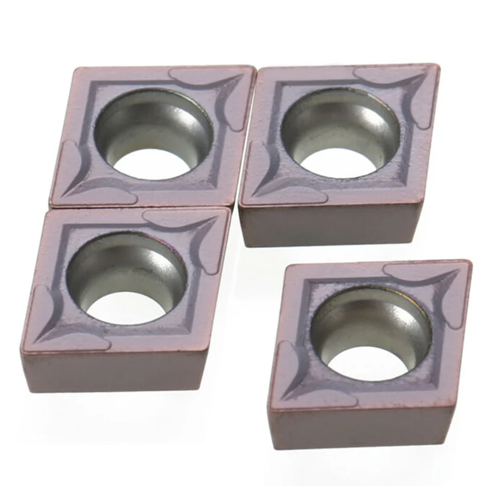 

10Pcs CCMT09T304 VP15TF Carbide Inserts CCMT 09 T3 / CCMT32.51 Set With Box For High Hardness Materials