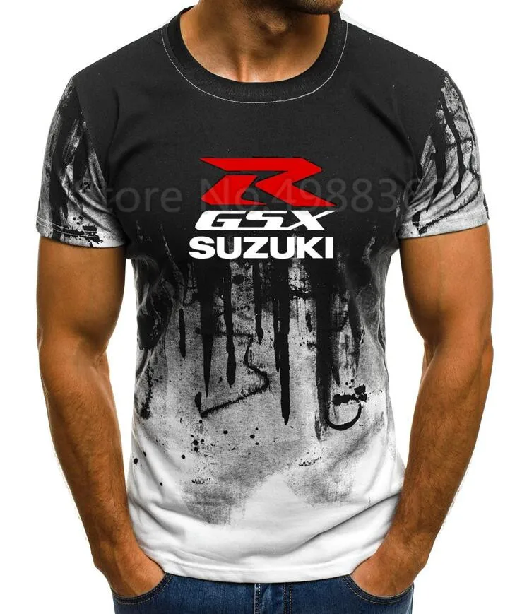 Летняя новая мода для Suzuki Motorsport GSX ROOD R MOTO Team Logo футболка мужская хлопковая с коротким рукавом пуловер с круглым вырезом Футболка - Цвет: 13