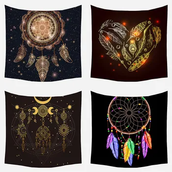 

Feather Tapestry Beach Blanket European And American Household Goods Wall Decoration Large Wall Hanging