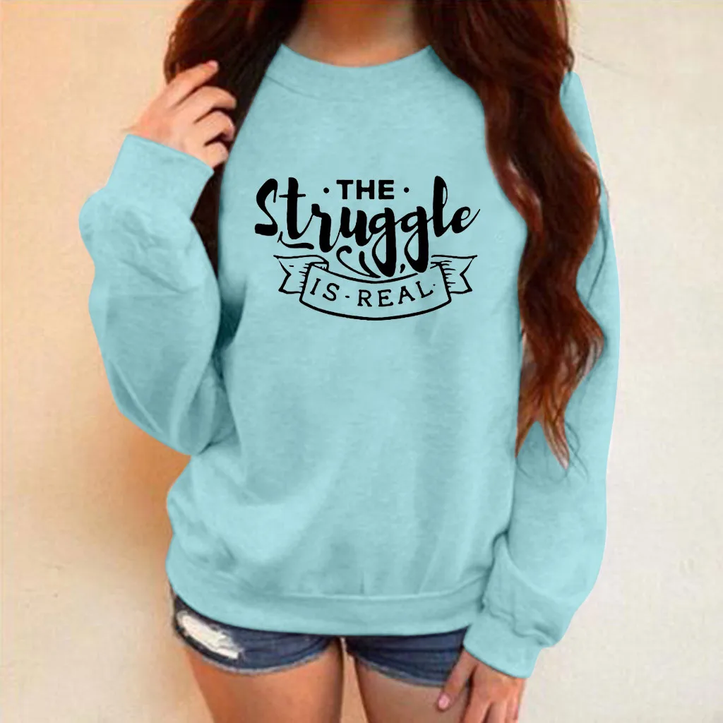 Autumn Women Oversize Sweatshirt Winter Letter Printing O Neck Long Sleeve Pullover Sweatshirt Ladies Hoodie Sudadera Mujer
