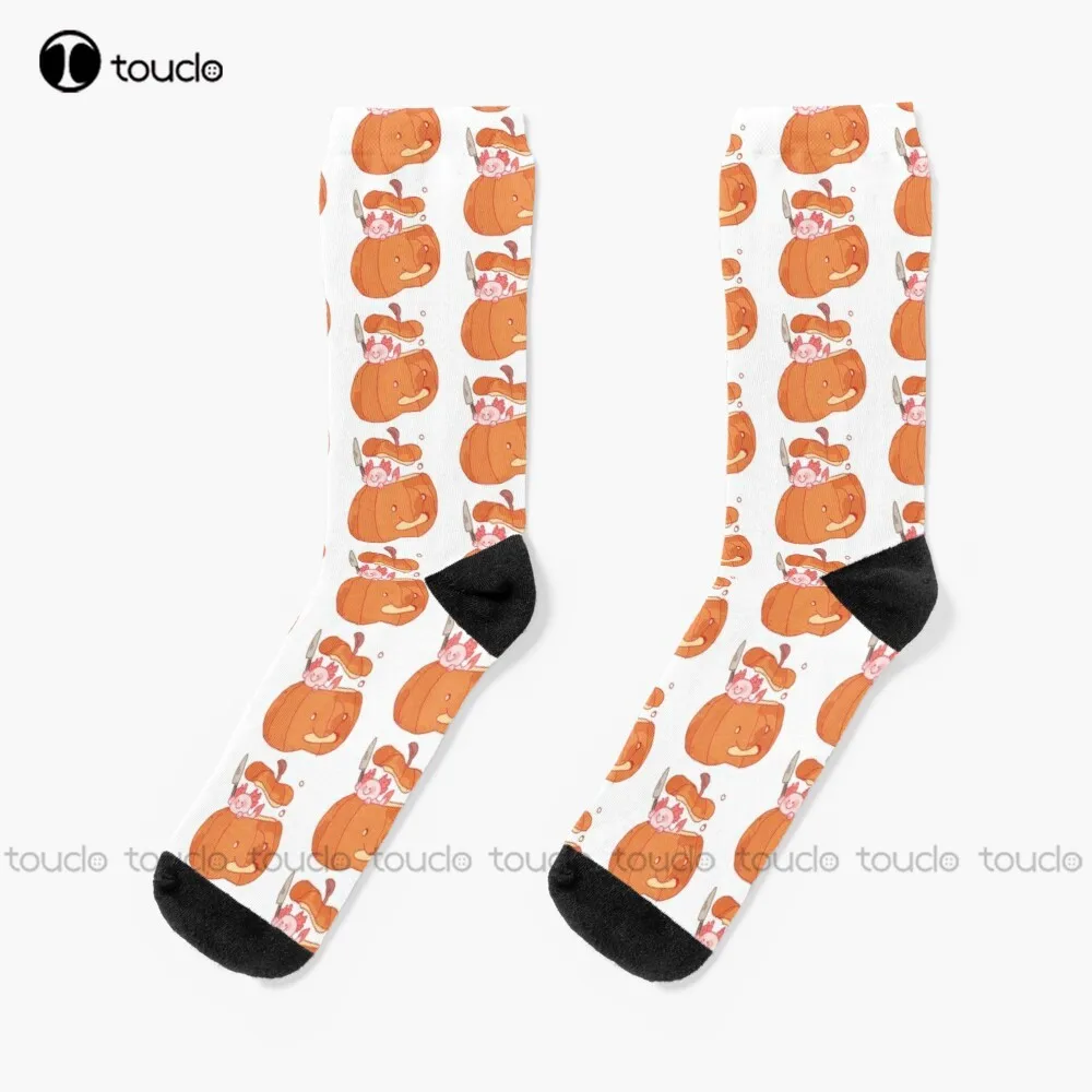 

New Halloween Axolotl Socks Running Socks For Men Personalized Custom Unisex Adult Socks Teen Socks Halloween Christmas Gift
