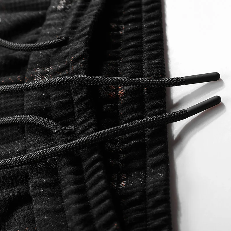 SingleRoad Harem Pants Men Hip Hop Joggers Black Mens Pencil Pants Lattice Streetwear Casual Drawstring Slim Male Trousers