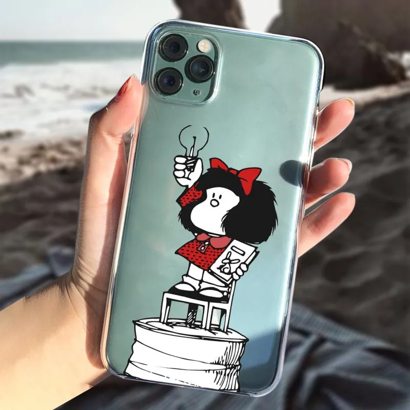 Mafalda чехол с изображением классических картин мобильный телефон для iPhone 12 11 Pro Max X