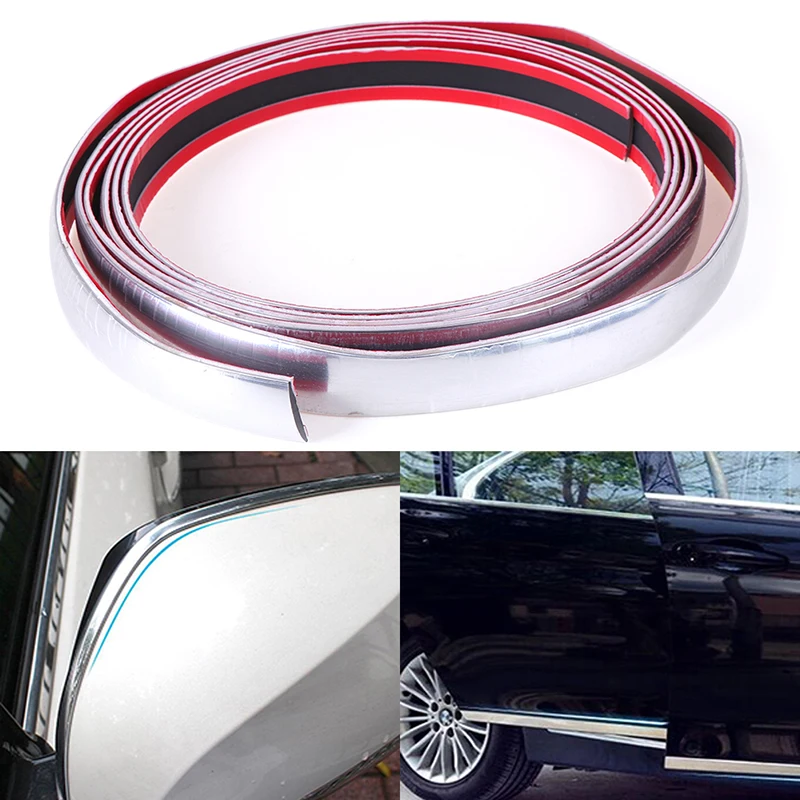 12mm*3m/22mm*3m Tape Auto DIY Body Bumper Protect Sticker Car Chrome Styling Decoration Moulding Trim Strip | Автомобили и