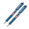 2 pièces bleu ne se fanent pas pour longue norme européenne Type de presse stylo de Prescription médicale Gel encre stylos papeterie fournitures de bureau ► Photo 1/4