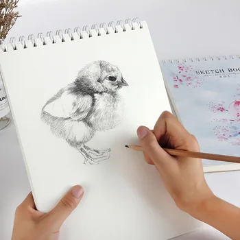

Durable 4A Sketch Book DIY Painting Book Hand Drawing Book Spiral Graffiti Notebook for Home Class School
