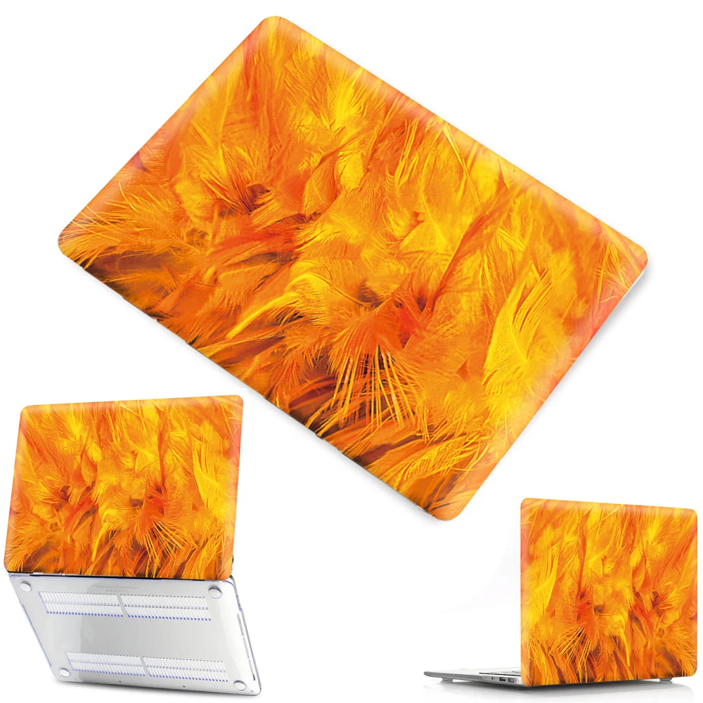 Lively Feathers New PVC Hard Shell Cover Case Protector For Macbook Pro Air Retina 11 12 13.3 15.4 For Mac Pro 13 A1708 15 A1707