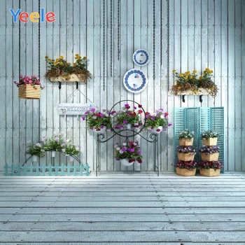 

Yeele Photophone Wooden Board Wall Flower Newborn Interior Baby Child Backdrop Backgrounds Photography For Photo Shoot Photozone