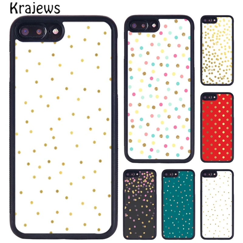 Чехол с золотыми конфетти и точками для iPhone X XR XS 11 Pro MAX 5 6 6S 7 8 Plus samsung Galaxy S7edge S8 S9 S10 |