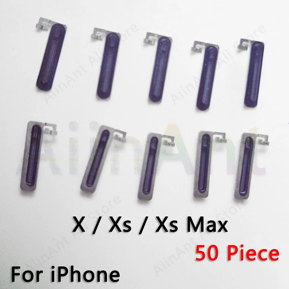 50 шт. для iPhone 6 5S 5c X Xs Max 5 6s ЖК-дисплей Пылезащитная сетка клейкая заглушка для iPhone 7 8 Plus Запасная часть - Цвет: For iPhone X