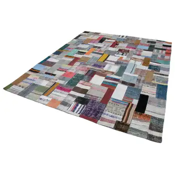 

249x305 Cm Multicolor Handmade Rugs Patchwork Rug-8x10 Ft