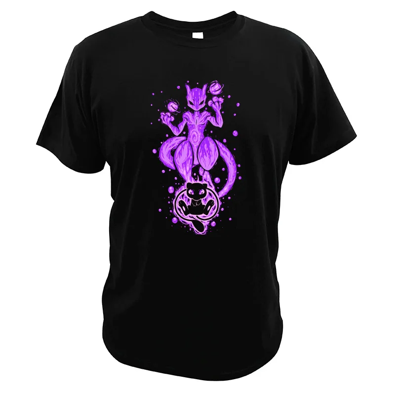 Mewtwo футболка покемон Легенда винтажная детская футболка из хлопка европейский размер японский мультфильм Прямая поставка