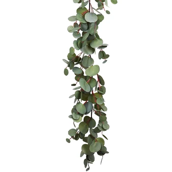 

1.6M Eucalyptus Garland, Artificial Vines Faux Eucalyptus Leaves Table Garland Artificial Eucalyptus Garland Greenery Wedding Ba