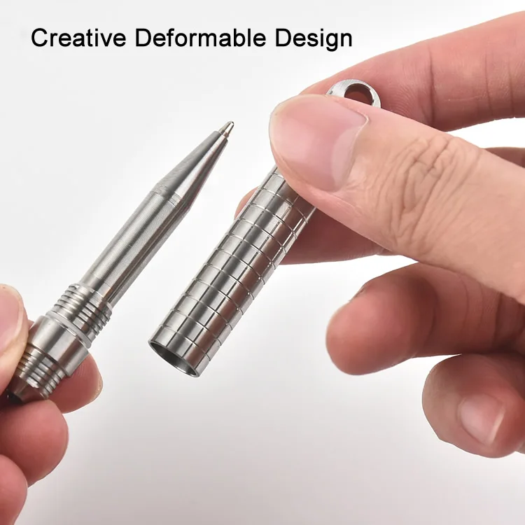 Мини-портативная титановая тактическая ручка TC4, многофункциональная ручка для самообороны, бизнес-ручка, аварийный стеклянный выключатель, EDC инструмент, подарок