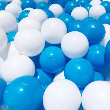 

Blue White Ocean Ball Thicken Children's Pop Ball Safety And Environmental Protection Family Fun Playground Toy Ball