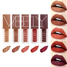

Lip Gloss 5 Colors Nude Matte Liquid Lipstick Red Mate Waterproof Long Lasting Moisturizing Lipgloss Lip Makeup Cosmetics
