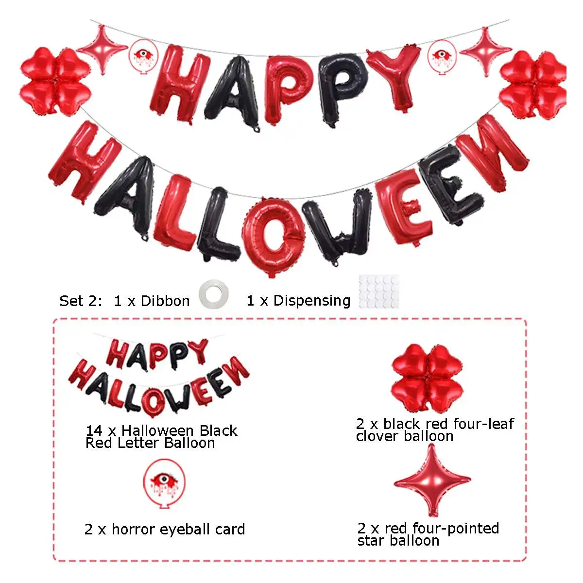 happy Halloween Decoration Big Foil Birthday Balloons Air Golden Letter Balloon Figures Happy Birthday Party Decorations Kid